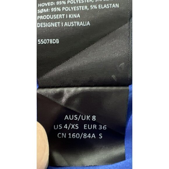 BARDOT Women’s 4 Midi Dress BRIELLE SLEEVELESS PENCIL Cocktail Party BLUE New - Picture 13 of 15